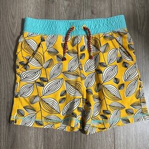 Matilda Jane Yellow Leaf Print Shorts